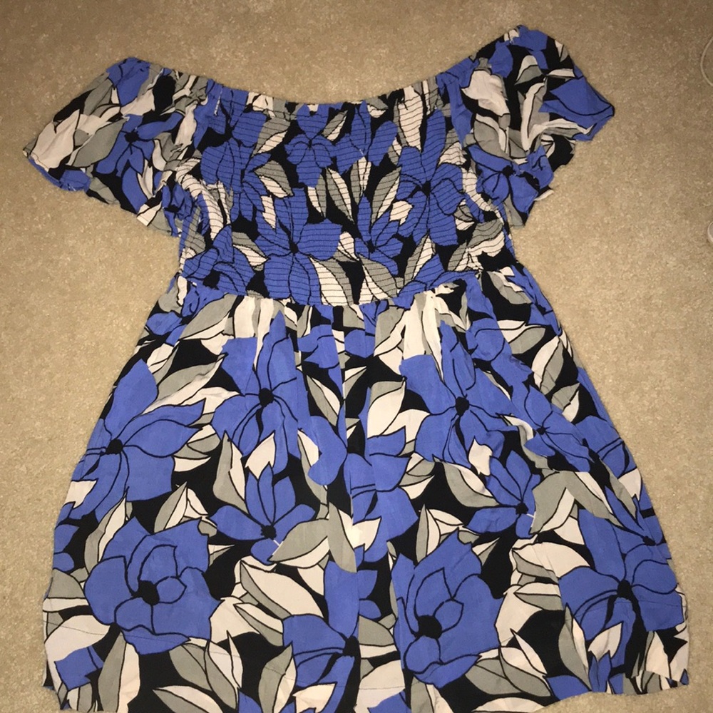 Free People Louise Off-The-Shoulder Printed Dress